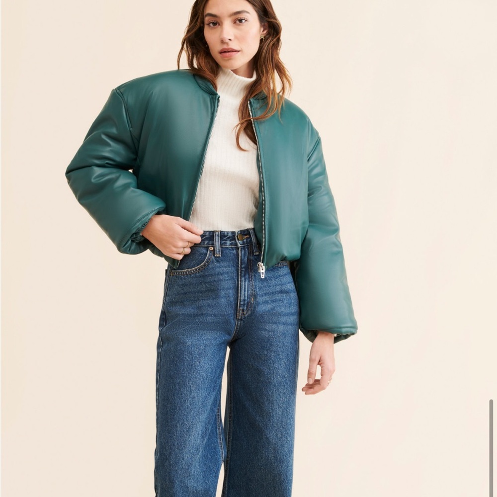 Limelight Vegan Leather Padded Jacket